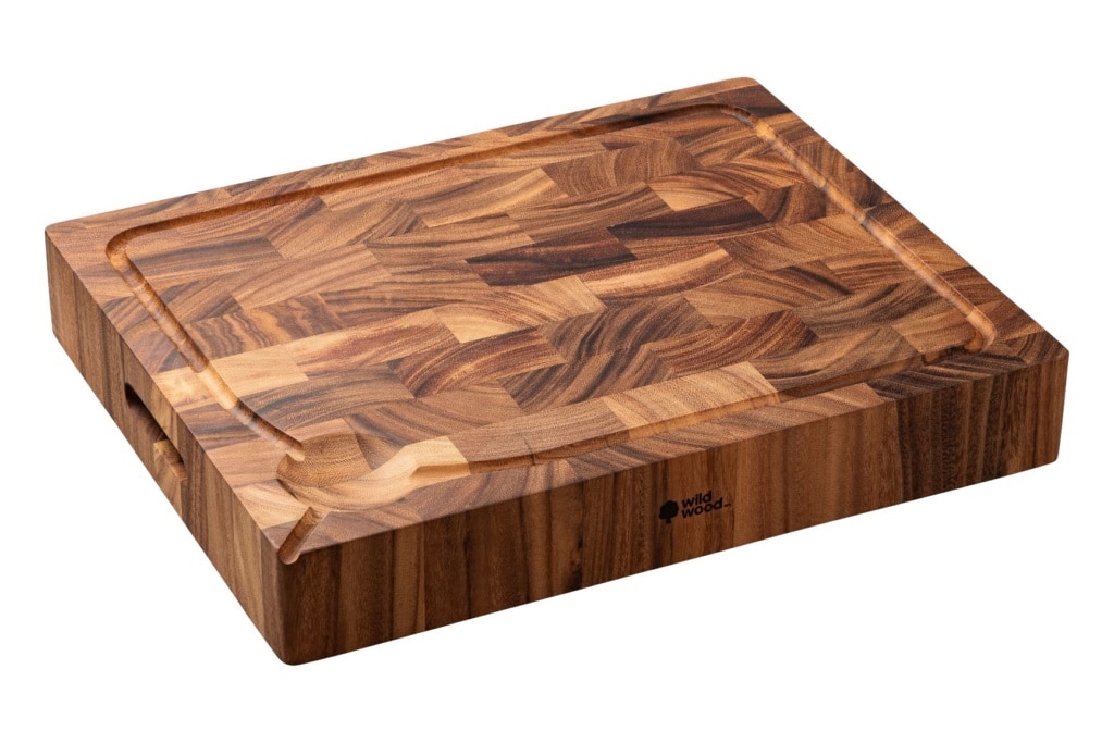 Murray XLarge Thick End Grain 'Butcher's Block style' Cutting, Chopping & Carving Board with juice lane