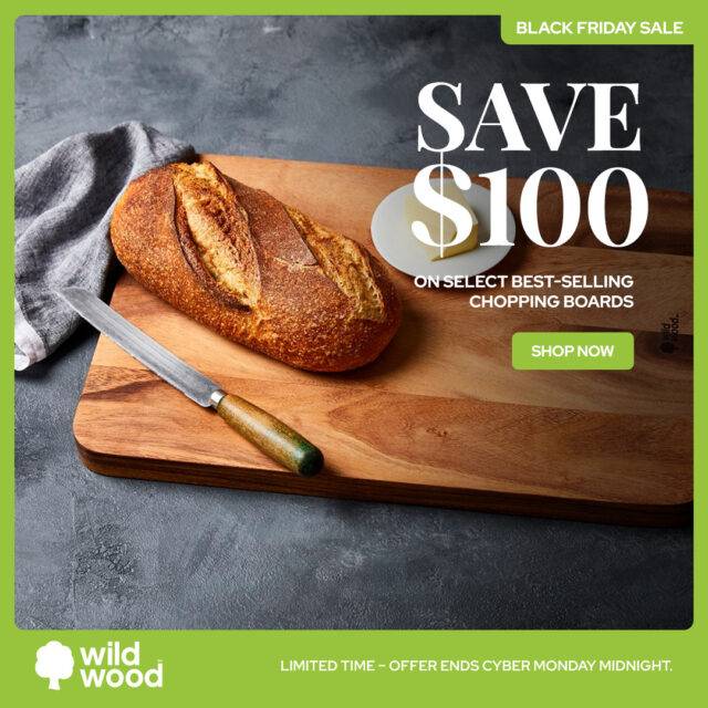 🌳 Upgrade your chopping board!
🌳 Crafted from rich Acacia heartwood, the Yass Cutting Board delivers a smooth, long-grain surface perfect for slicing, prepping and serving in style.
🌳 SAVE $100 on our best-selling chopping boards.
💯 Limited stock — ends Midnight Monday.
https://www.wildwood.com.au/bfcm/