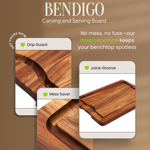 🌳 Thoughtful Design - Smart details, Better Cooking.
🌳 A serious juice lane (not a tiny groove like most boards), which will catch ALL the juices! 
🌳 https://www.wildwood.com.au/

#acaciawood
#choppingboard
#wildwood