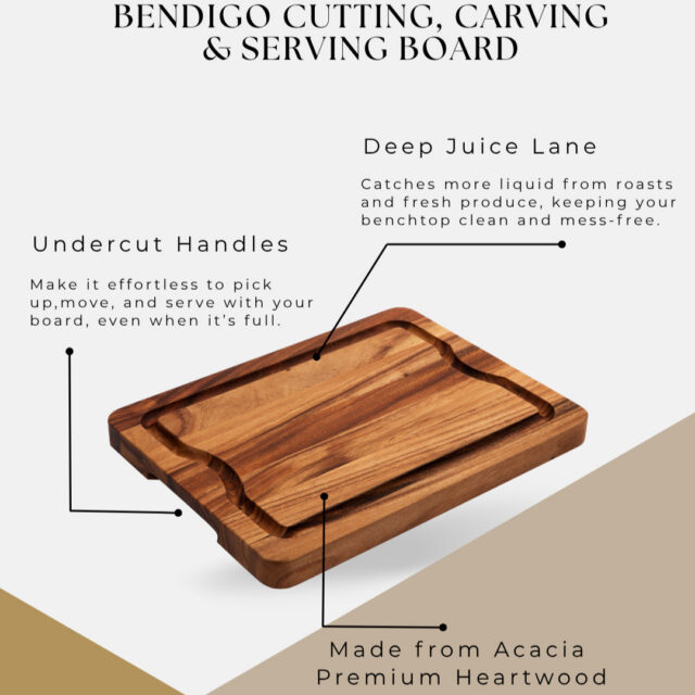 🌳 Thoughtful Design - Smart details, Better Cooking.
🌳 A serious juice lane (not a tiny groove like most boards), which will catch ALL the juices!
🌳 https://www.wildwood.com.au/product/bendigo-large-cutting-carving-serving-board/