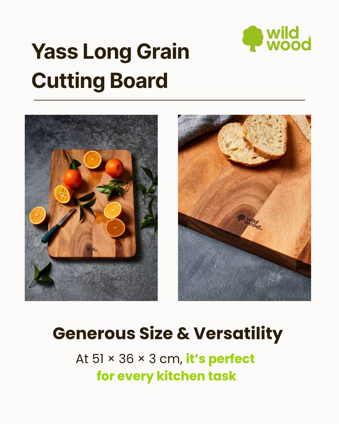 🌳 Thoughtful Design - Smart details, Better Cooking.
🌳 Made for weeknight prep and weekend entertaining.
🌳 Premium Acacia Heartwood
🎬 Shop Now: https://www.wildwood.com.au/product/large-long-grain-board-chopping-carving-prepping-meals/