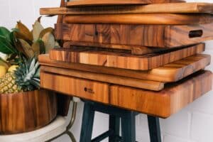 Wild Wood - Cutting Chopping Carving Serving Boards Bowl stack